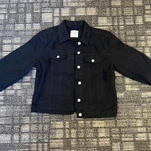 Black denim jacket